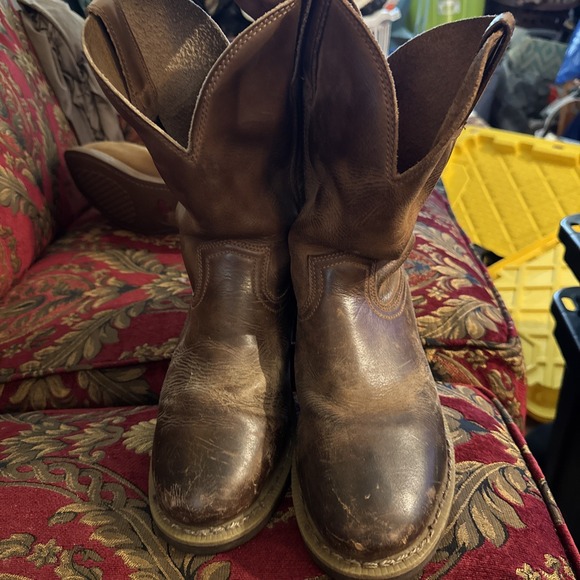 Georgia Hardinge Other - Georgia Men's G5814 Carbo Tech Round Toe Leather Pull On Work Boots. Sz 9.5